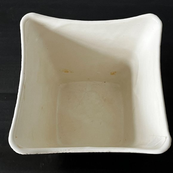 Vintage Shawnee Pottery Basketweave Planter // "Elegance" Line // Silver Speckle - Picture 6 of 6